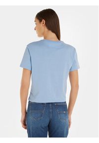 Tommy Jeans T-Shirt Badge DW0DW15640 Niebieski Classic Fit. Kolor: niebieski. Materiał: syntetyk #6