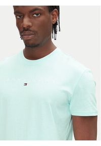 Tommy Jeans T-Shirt Linear Logo DM0DM20744 Zielony Regular Fit. Kolor: zielony. Materiał: bawełna