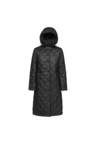 Damska kurtka z kapturem Geox Amabel. Typ kołnierza: kaptur. Kolor: czarny. Materiał: puch #1
