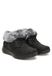 skechers - Skechers Botki On-The-Go Joy 144803/BKGY Czarny. Kolor: czarny. Materiał: materiał #3