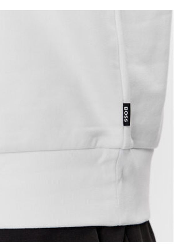 BOSS - Boss Bluza Soleri 07 50507939 Biały Regular Fit. Kolor: biały. Materiał: bawełna