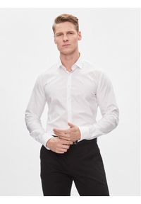Calvin Klein Koszula K10K112310 Biały Slim Fit. Kolor: biały. Materiał: bawełna #1