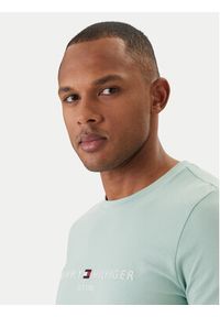 TOMMY HILFIGER - Tommy Hilfiger T-Shirt Logo MW0MW11797 Zielony Regular Fit. Kolor: zielony. Materiał: bawełna #5