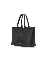 Ochnik - Skórzana torebka damska typu tote bag. Kolor: czarny. Materiał: skórzane #7