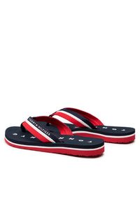 TOMMY HILFIGER - Tommy Hilfiger Japonki Tommy Loves Ny Beach Sandal FW0FW02370 Granatowy. Kolor: niebieski. Materiał: materiał #2
