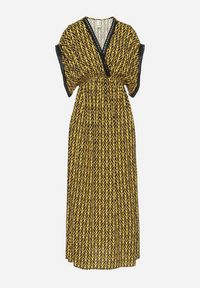 Born2be - Żółta Bawełniana Sukienka Rozkloszowana z Koronkowymi Wstawkami Laniwena. Kolor: żółty. Materiał: koronka, bawełna. Sezon: lato #7