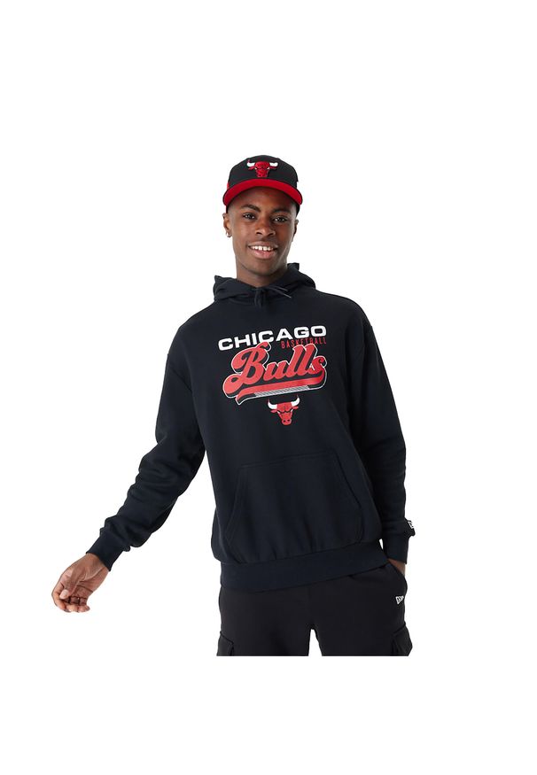 Bluza męska New Era NBA Graphic OS Hoody Chicago Bulls. Kolor: czarny