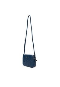 Calvin Klein Torebka Quilted Double Zip Camera Bag LV04F3328G Niebieski. Kolor: niebieski. Materiał: skórzane #4