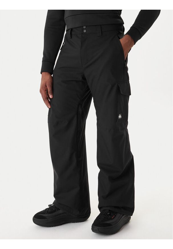 Quiksilver Spodnie narciarskie Porter EQYTP03241 Czarny Regular Fit. Kolor: czarny. Materiał: syntetyk. Sport: narciarstwo