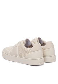 Calvin Klein Sneakersy Classic Cups Laceup Knit HM0HM02130 Beżowy. Kolor: beżowy. Materiał: materiał #6