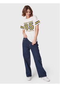 Tommy Jeans T-Shirt Collegiate DW0DW14906 Biały Relaxed Fit. Kolor: biały. Materiał: bawełna