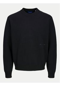 Jack & Jones - Jack&Jones Sweter 12261852 Czarny Loose Fit. Kolor: czarny. Materiał: wiskoza, syntetyk