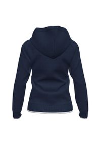 Kurtka do piłki nożnej damska Joma Supernova II z kapturem. Typ kołnierza: kaptur. Kolor: biały, wielokolorowy, niebieski