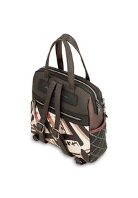 Brązowy Stylowy Damski Plecak Anekke Edycja Limitowana. Kolor: brązowy. Materiał: materiał. Wzór: haft, aplikacja, napisy. Styl: elegancki #2