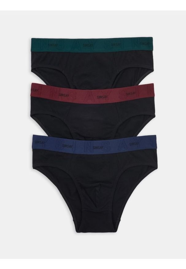 Sinsay - Majtki 3 pack - wielobarwny