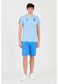 La Martina - LA MARTINA Błękitny t-shirt Jersey. Kolor: niebieski. Materiał: jersey #6
