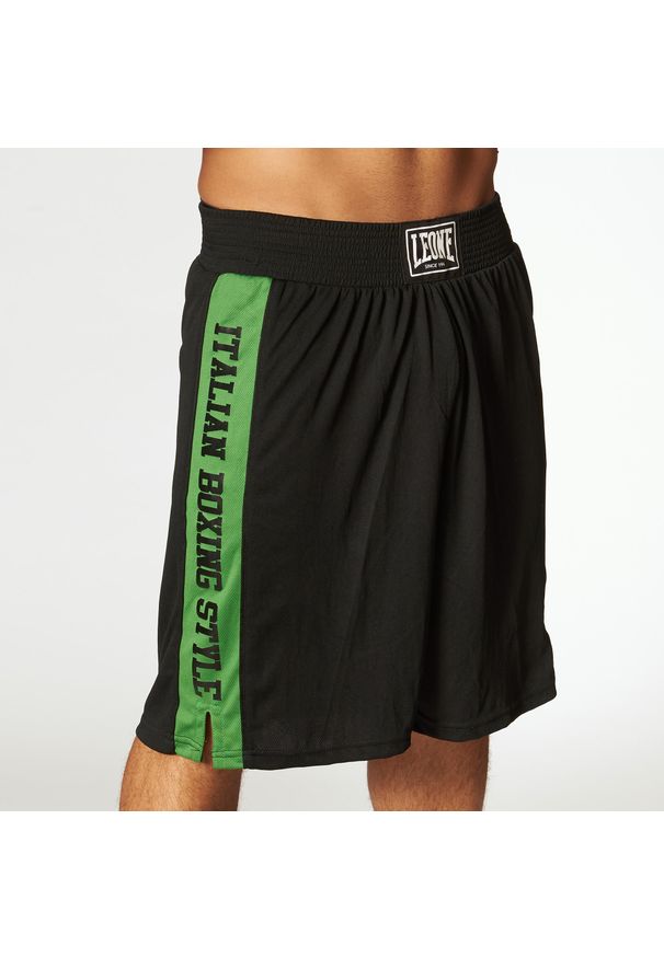 Spodenki bokserskie LEONE 1947 Italy Boxing. Kolor: czarny