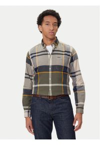 Barbour Koszula Dunoon MSH4980TN16 Zielony Regular Fit. Kolor: zielony. Materiał: bawełna