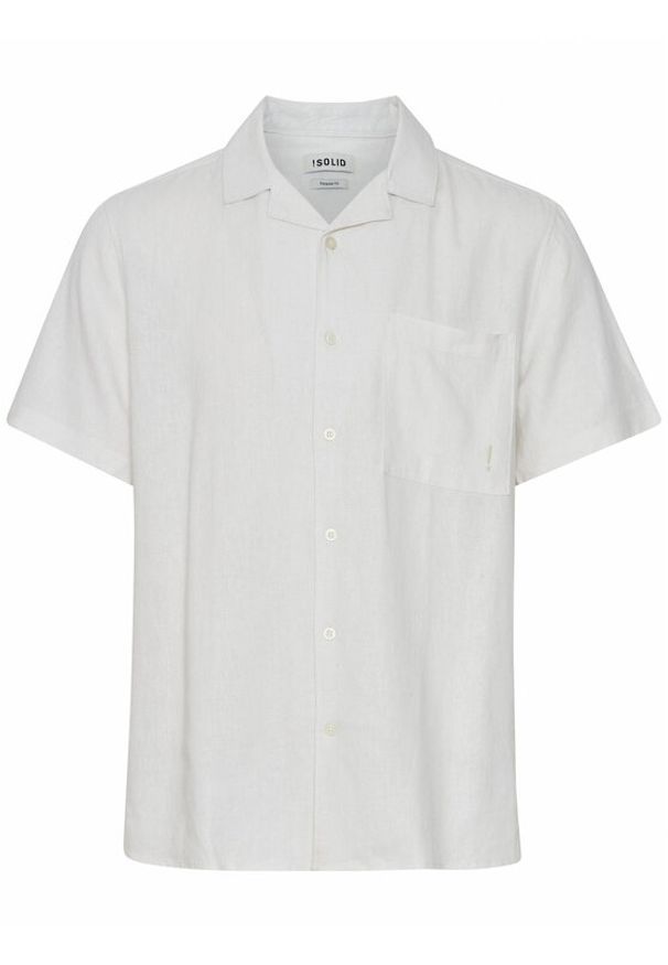!SOLID - Solid Koszula 21107606 Biały Regular Fit. Kolor: biały. Materiał: len