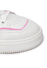 Calvin Klein Jeans Sneakersy Chunky Cupsole Laceup Mid YW0YW00691 Biały. Kolor: biały. Materiał: skóra #8