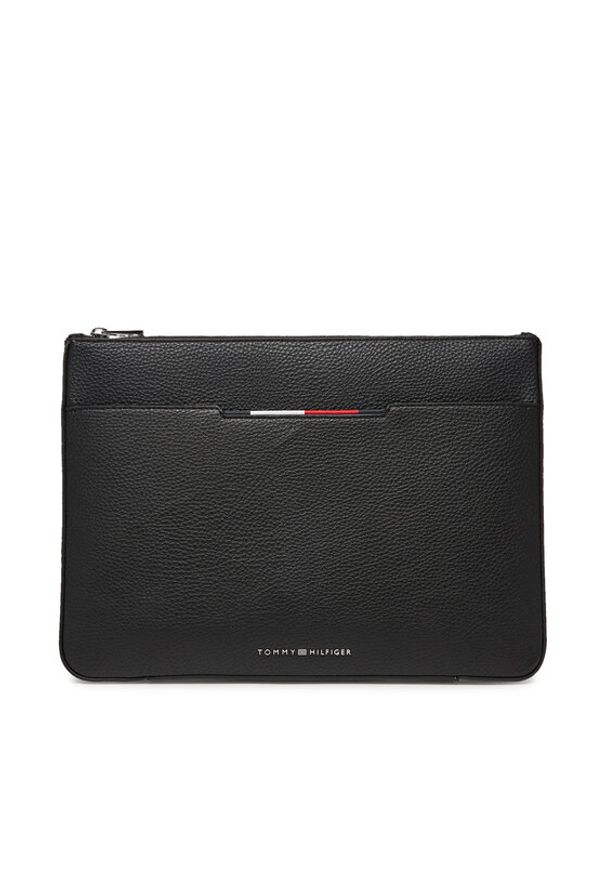 TOMMY HILFIGER - Tommy Hilfiger Saszetka Central Pouch AM0AM13523 Czarny. Kolor: czarny. Materiał: skóra