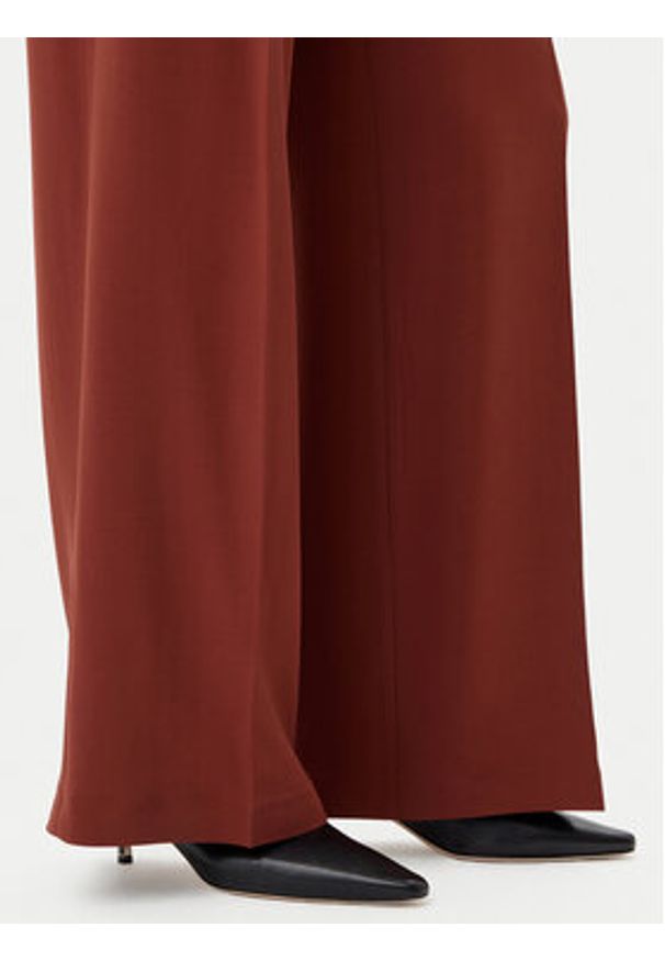 Pinko - PINKO Spodnie materiałowe Pergamino 100331 A213 Brązowy Regular Fit. Kolor: brązowy. Materiał: wiskoza