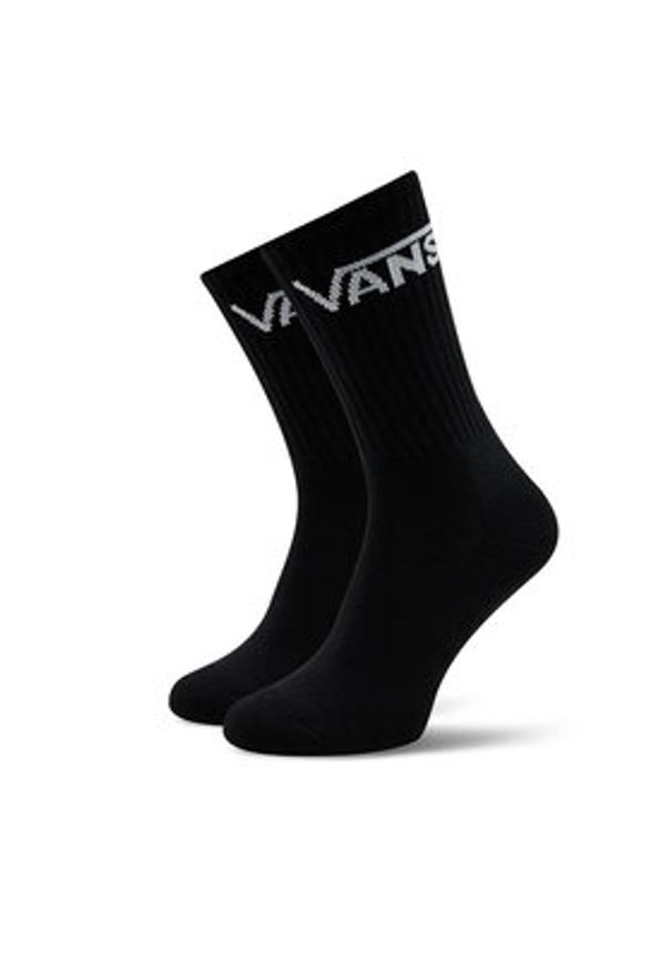 Vans Zestaw 3 par wysokich skarpet męskich Classic Crew VN000F0XBLK1 Czarny. Kolor: czarny. Materiał: materiał