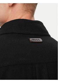 Hugo - HUGO Koszula Erato 50561706 Czarny Regular Fit. Kolor: czarny. Materiał: bawełna #3