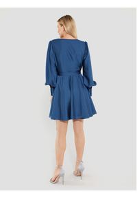 Swing Sukienka koktajlowa 5AE05300 Granatowy Regular Fit. Kolor: niebieski. Materiał: syntetyk. Styl: wizytowy #3