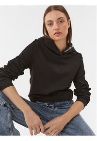 Calvin Klein Jeans Bluza J20J222200 Czarny Regular Fit. Kolor: czarny. Materiał: wiskoza