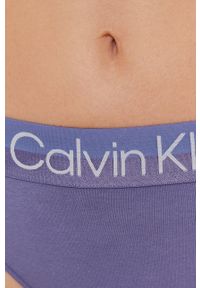 Calvin Klein Underwear Figi kolor fioletowy z bawełny. Kolor: fioletowy. Materiał: bawełna. Wzór: gładki #3