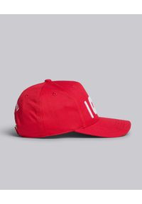 DSQUARED2 - Czerwona czapka z daszkiem. Kolor: czerwony. Materiał: bawełna. Wzór: napisy, haft #3