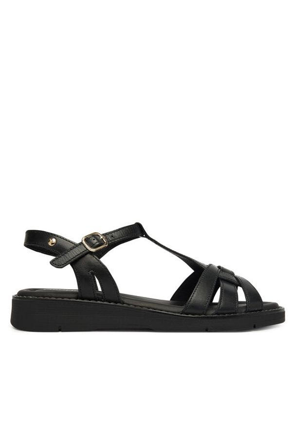 Pikolinos Sandały Roquetas W9B-0789 Czarny. Kolor: czarny. Materiał: skóra