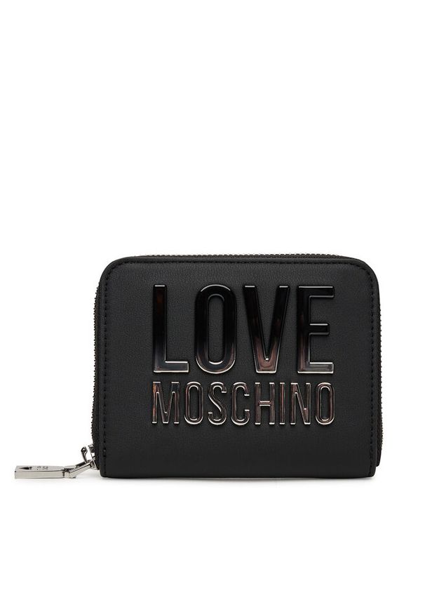 Love Moschino - Duży Portfel Damski LOVE MOSCHINO. Kolor: czarny