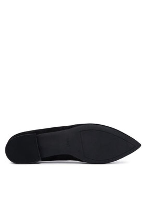 HÖGL Baleriny 0-180002-01000 Czarny. Kolor: czarny. Materiał: zamsz, skóra