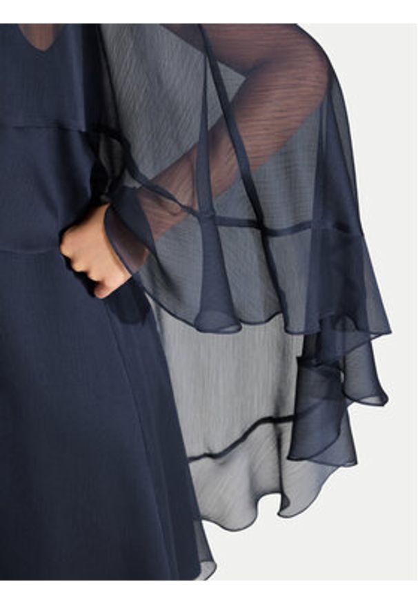 Swing Sukienka koktajlowa 5AJ09800 Granatowy Regular Fit. Kolor: niebieski. Materiał: syntetyk. Styl: wizytowy