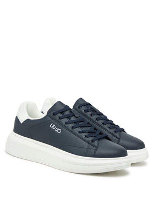 Liu Jo Sneakersy Big 01 7B4027 PX474 Granatowy. Kolor: niebieski. Materiał: skóra
