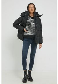 only - Only sweter damski kolor czarny ciepły. Kolor: czarny. Materiał: dzianina. Długość rękawa: raglanowy rękaw #4