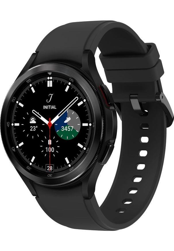 SAMSUNG - Smartwatch Samsung Galaxy Watch 4 Classic Stainless Steel 42mm LTE Czarny (SM-R885FZKAEUE). Rodzaj zegarka: smartwatch. Kolor: czarny