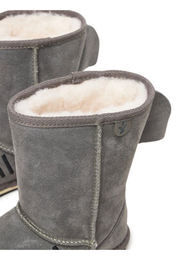 EMU Australia Śniegowce Little Creatures Shark K10589 Szary. Kolor: szary. Materiał: skóra