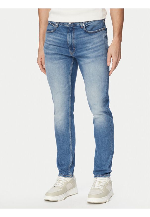 HUGO Jeansy Hugo 734 50556046 Niebieski Extra Slim Fit. Kolor: niebieski