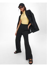 only - ONLY Spodnie materiałowe 15202195 Czarny Wide Leg. Kolor: czarny. Materiał: syntetyk, wiskoza #5