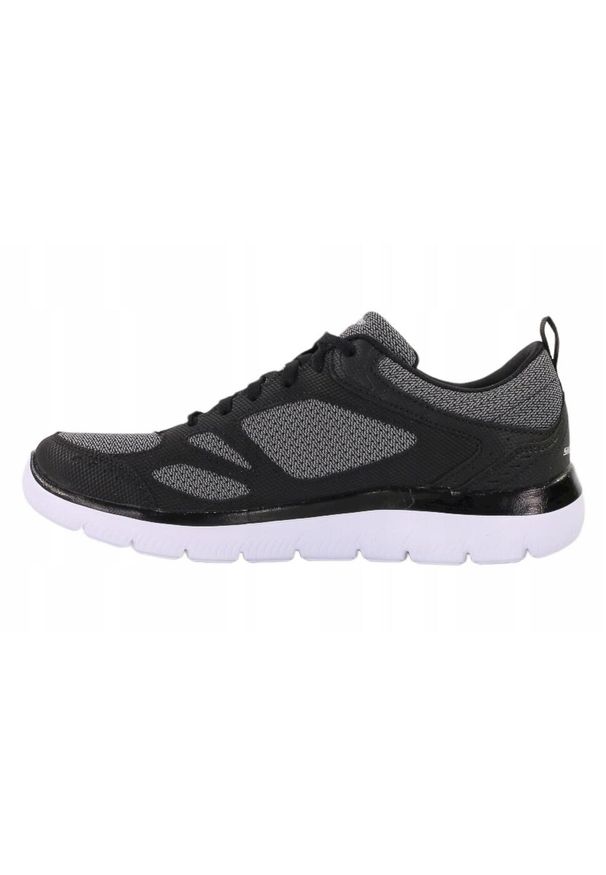 skechers - Buty na co dzień męskie SKECHERS SUMMITS SOUTH skóra. Okazja: na co dzień. Kolor: niebieski. Materiał: skóra