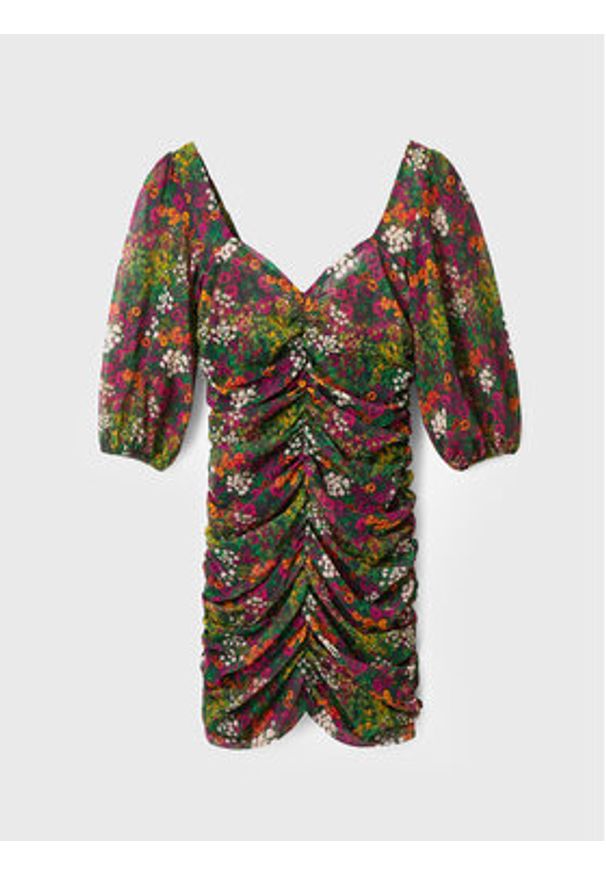 Desigual Sukienka codzienna Lara 22WWVW47 Kolorowy Slim Fit. Okazja: na co dzień. Materiał: syntetyk. Wzór: kolorowy. Typ sukienki: proste. Styl: casual