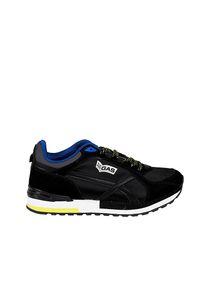 Gas Sneakersy "Desmo MIX" | GAM223300 | Desmo MIX | Mężczyzna | Czarny. Kolor: czarny. Materiał: tkanina, skóra ekologiczna. Wzór: aplikacja