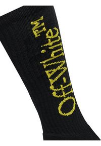 OFF-WHITE - Off-White Skarpety długie OMRA075S23KNI0011018 Czarny. Kolor: czarny. Materiał: materiał, bawełna #3