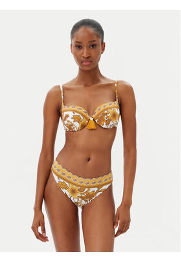 SELMARK - Selmark Góra od bikini BM217 Żółty. Kolor: żółty. Materiał: syntetyk