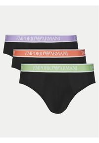 Emporio Armani Underwear Komplet 3 par slipów EM000258 AF10779 MC061 Czarny. Kolor: czarny. Materiał: bawełna