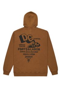 DC Shoes Bluza Parts Dep EDYSF03257 Brązowy Regular Fit. Kolor: brązowy. Materiał: bawełna #4