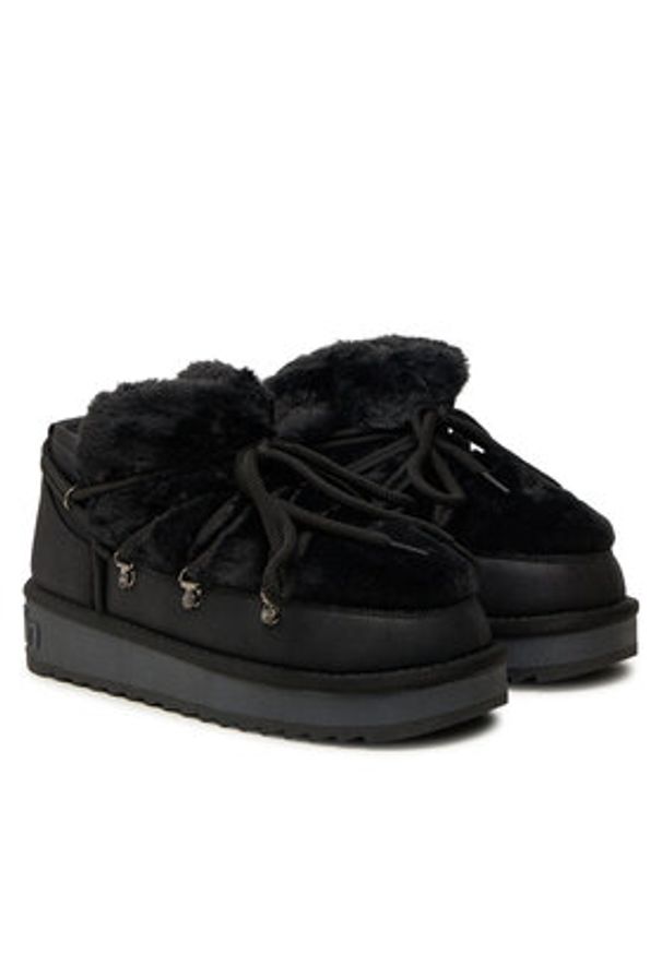 D.Franklin Śniegowce Nordic TRK Fur Low Bomb DFSH370011 Czarny. Kolor: czarny. Materiał: materiał